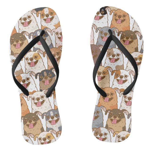 Chihuahua Pattern Jandals (Footbed)