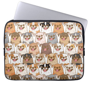 Chihuahua Pattern Laptop Sleeve