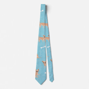 Chihuahua pattern tie
