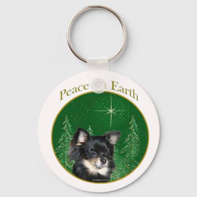 Chihuahua Peace Key Ring (Front)