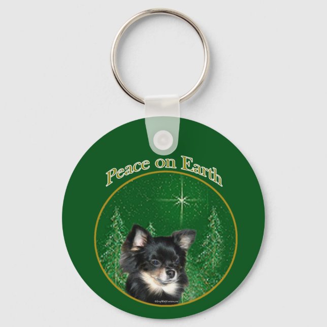 Chihuahua Peace Key Ring (Front)