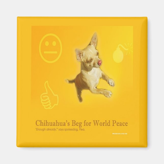 CHIHUAHUA PEACE MAGNET (Front)