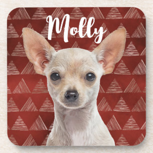 Chihuahua Personalized Beverage Coaster