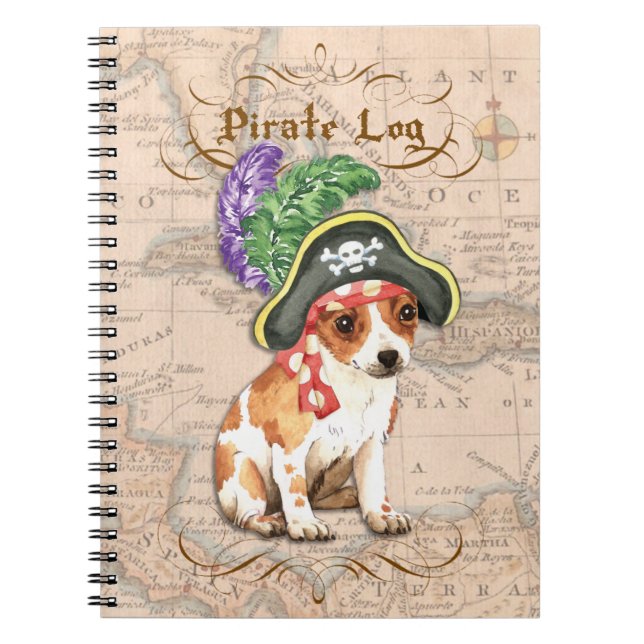 Chihuahua Pirate Spiral Notebook (Front)