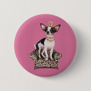 Chihuahua Princess 6 Cm Round Badge