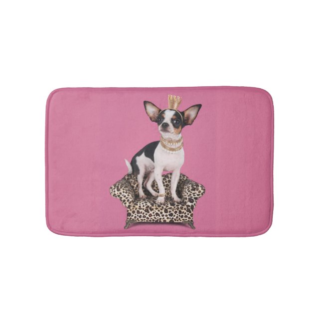 Chihuahua Princess Bath Mat (Front)