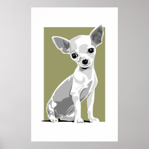 Chihuahua print with background