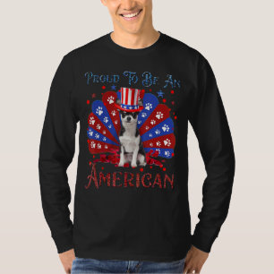 Chihuahua Proud To Be An American Usa Flag 4th Of  T-Shirt