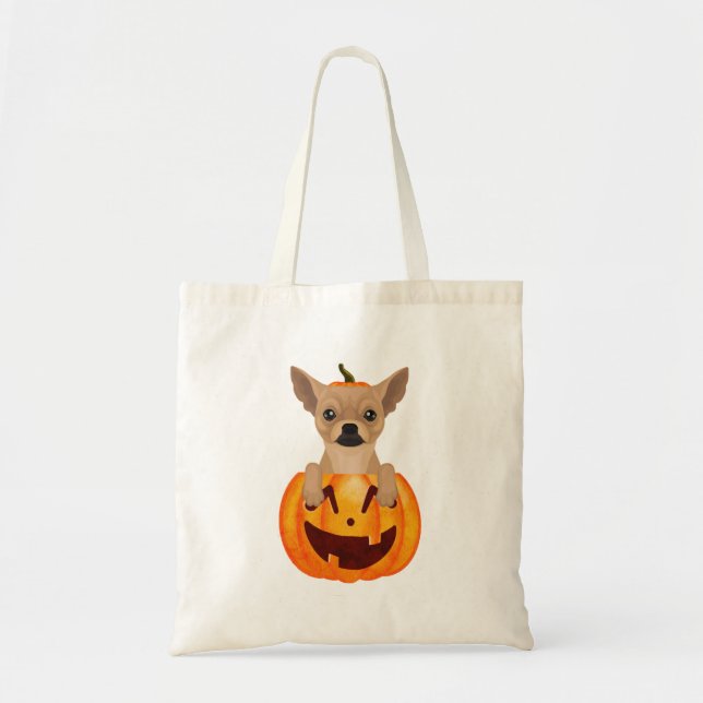 Chihuahua Pumpkin    Tote Bag (Front)