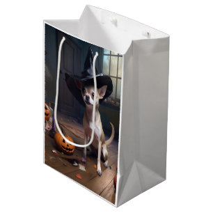 Chihuahua Pumpkins Halloween Scary Medium Gift Bag