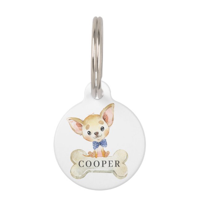 Chihuahua Puppy Dog Pet Tag (Front)