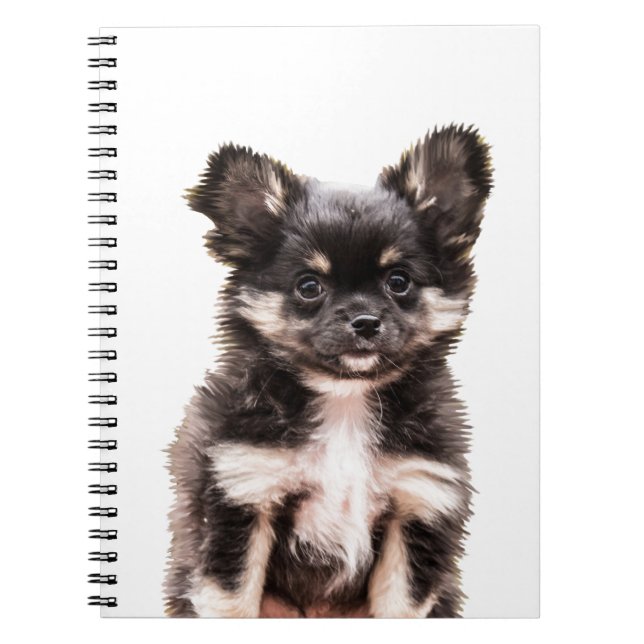 Chihuahua Puppy Dog Spiral Notebook (Front)