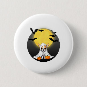 Chihuahua Puppy Ghost Halloween Costume - Small Do 6 Cm Round Badge