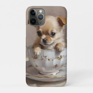 Chihuahua Puppy In A Teacup Oil Paint, Case-Mate iPhone Case