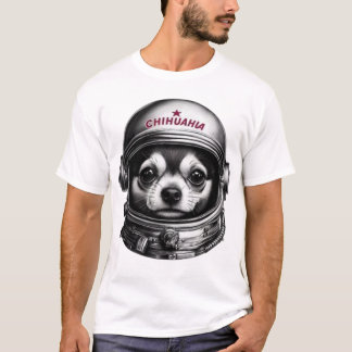 Chihuahua,Retro Soviet Space Dog  traveller  T-Shirt