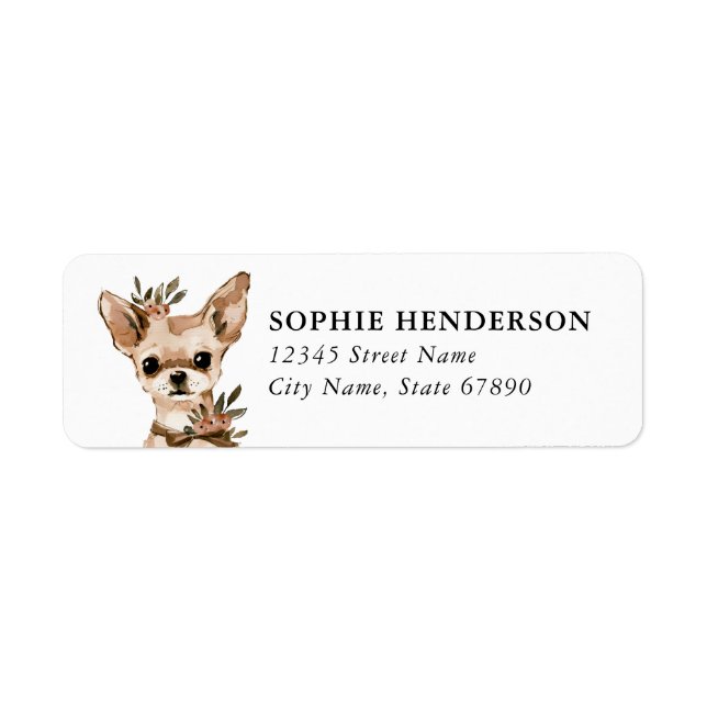 Chihuahua Return Address Labels (Front)