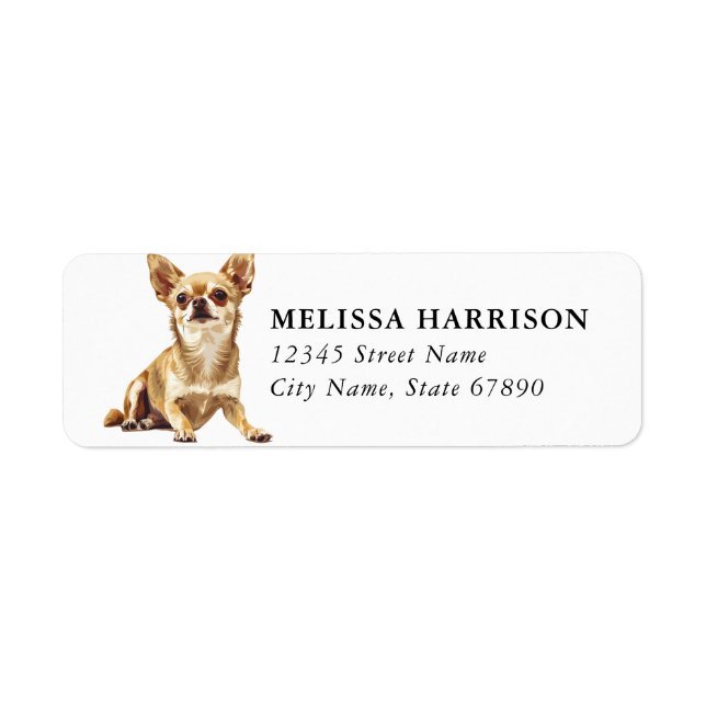 Chihuahua Return Address Labels (Front)