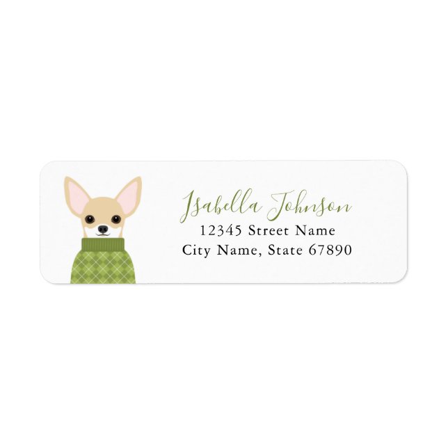 Chihuahua Return Address Labels (Front)