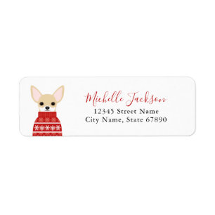 Chihuahua Return Address Labels