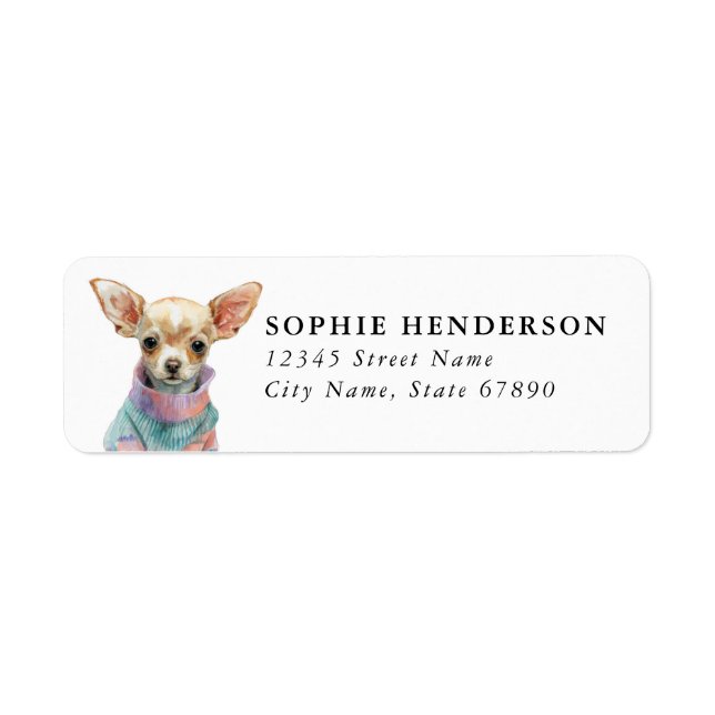 Chihuahua Return Address Labels (Front)