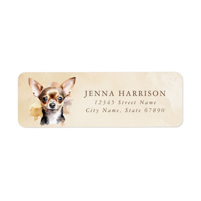 Chihuahua Return Address Labels (Front)