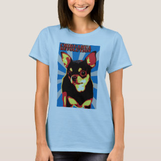 chihuahua revolution - blue t-shirt