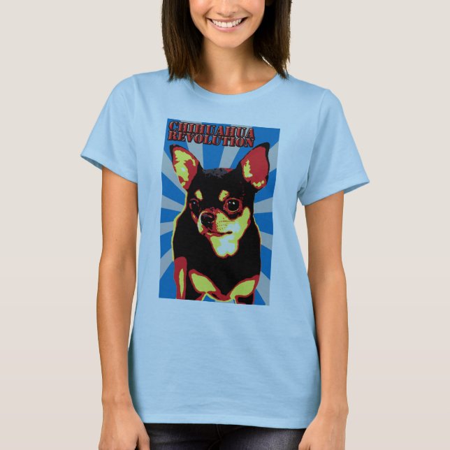 chihuahua revolution - blue t-shirt (Front)