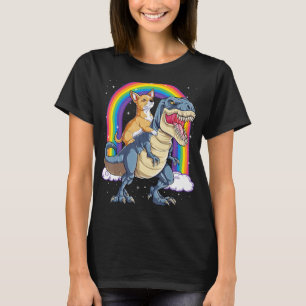 Chihuahua Riding Dinosaur T-rex Gifts Boys Kids Me T-Shirt