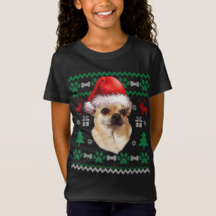 Chihuahua Santa Hat Christmas Ugly Sweater Pajama
