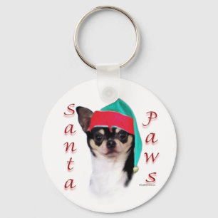 Chihuahua Santa Paws Key Ring