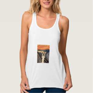Chihuahua Scream Expressionist Dog Art_1 Singlet