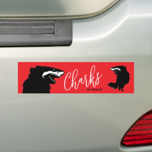 Chihuahua + Shark = Chark - Chark on board Bumper Sticker