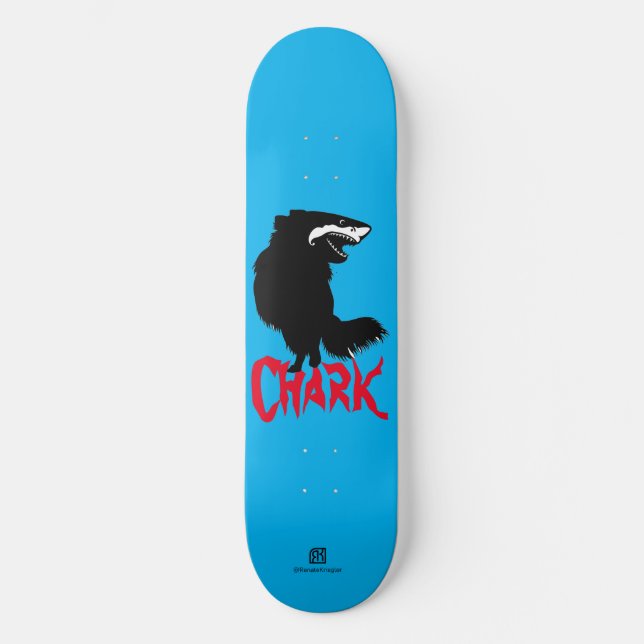 Chihuahua + Shark = Chark  Skateboard (Front)