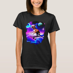 Chihuahua Skateboarding Outer Space Retro Vintage  T-Shirt