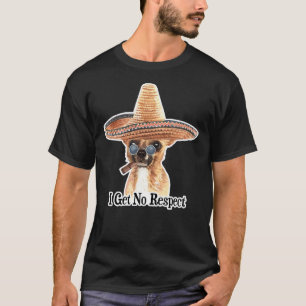 Chihuahua Small Dog Puppy With Mexican Sombrero Ha T-Shirt