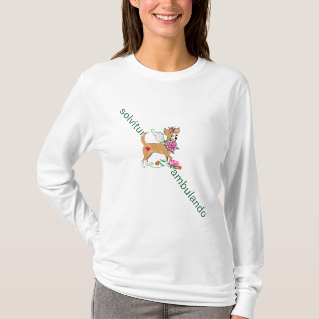 Chihuahua Solvitur Ambulando Long Sleeve T Shirt (Front)