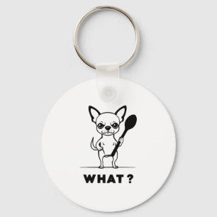 Chihuahua Spoon Surprise Funny Dog Art Key Ring
