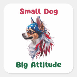 Chihuahua Square Sticker
