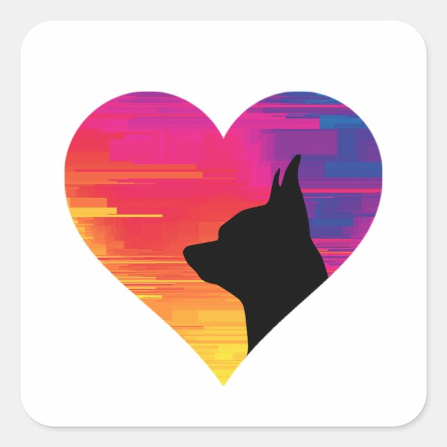Chihuahua        square sticker (Front)