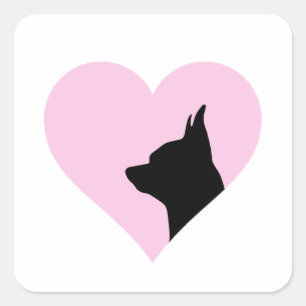 Chihuahua square sticker