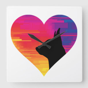 Chihuahua      square wall clock