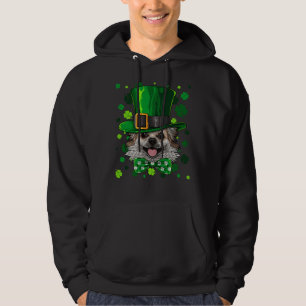 Chihuahua St Patricks Day Dog Leprechaun Hat Shamr Hoodie