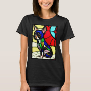Chihuahua - Stained Glass Pop Art_2 T-Shirt