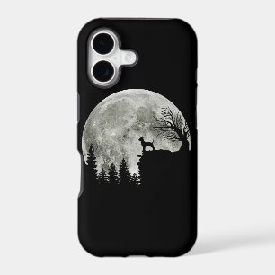 Chihuahua Standing On Mountain Moonlight Halloween
