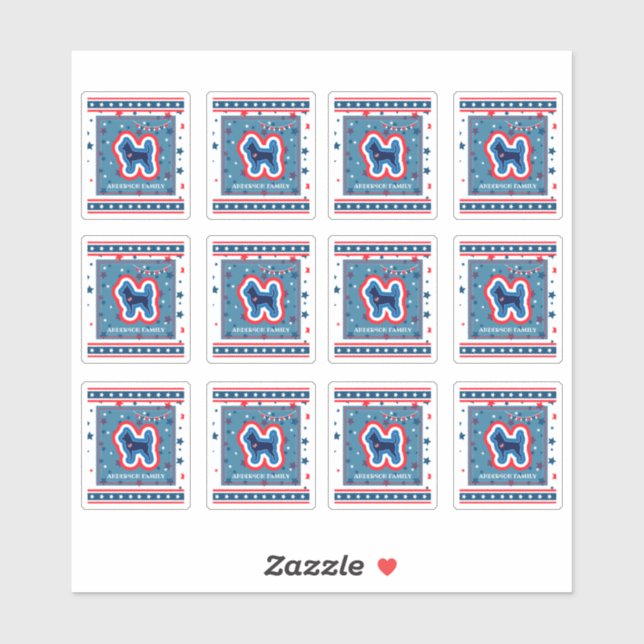 Chihuahua Stars Red White And Blue 4th Of July (Sheet)