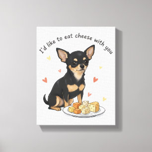 Chihuahua Stretched Canvas Print