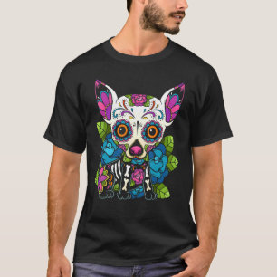 Chihuahua Sugar Skull Mexico Dog Calavera Dia De L T-Shirt