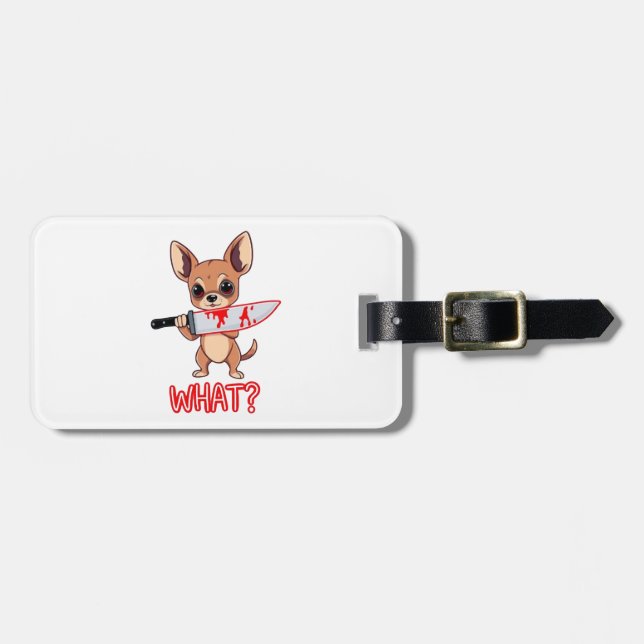 Chihuahua Sweet Little Pup Luggage Tag (Front Horizontal)