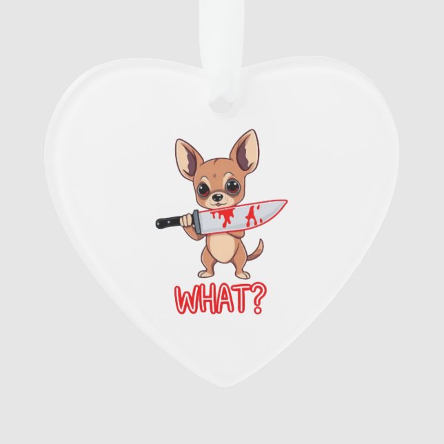 Chihuahua Sweet Little Pup Ornament (Front)