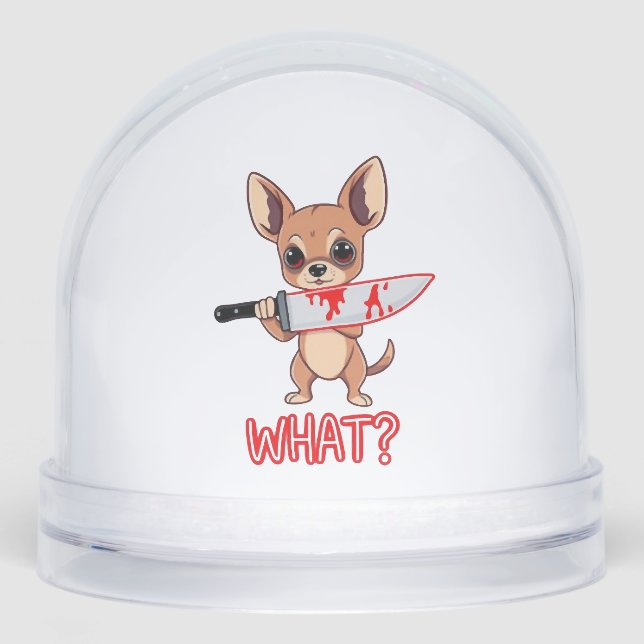 Chihuahua Sweet Little Pup Snowglobe (Front)